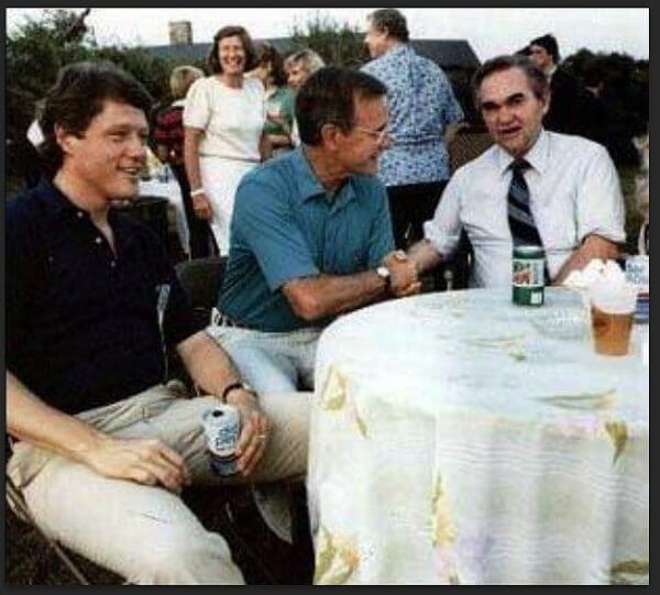 Bill Clinton With HW Bush