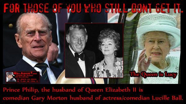 Queen Elizabeth II, Gary Morton, Lucille Ball, Prince Philip